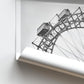 Vienna Photography Print - Austria Prater Wiener Riesenrad, Travel Poster, Framed Wall Art Gift