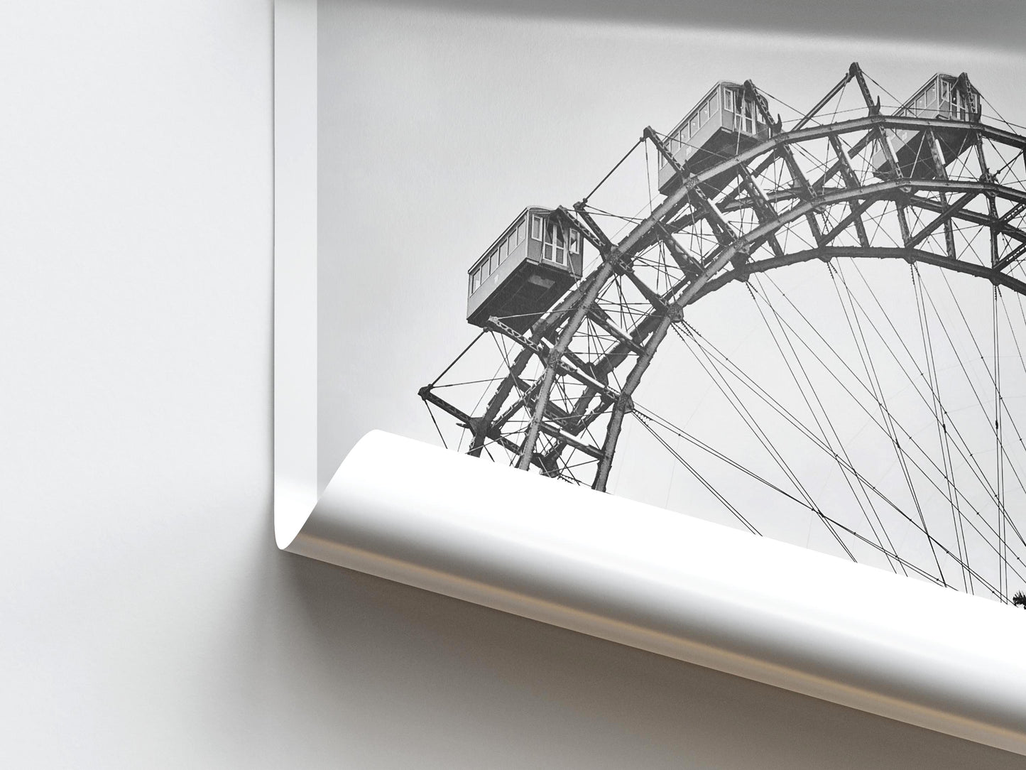 Vienna Photography Print - Austria Prater Wiener Riesenrad, Travel Poster, Framed Wall Art Gift