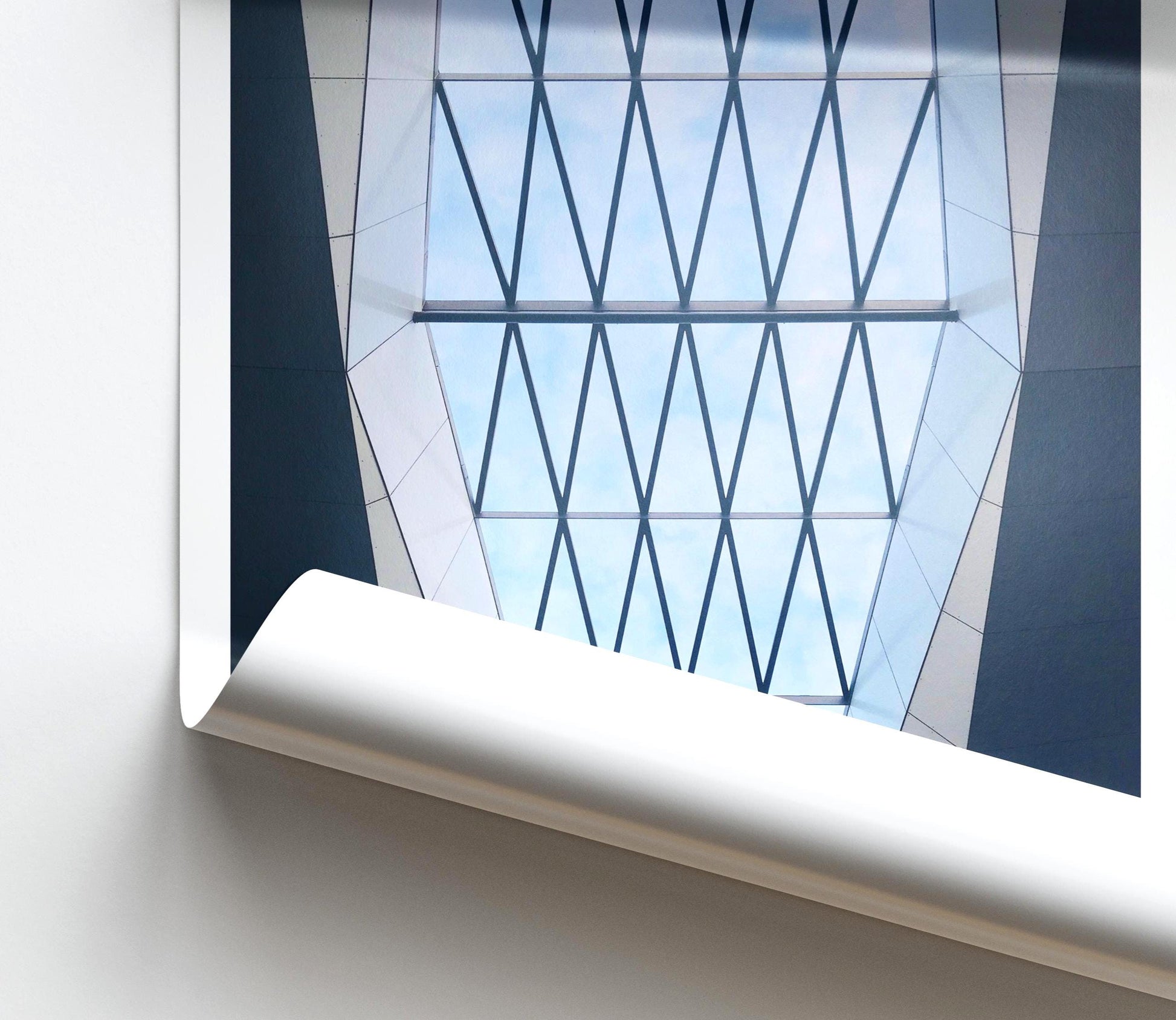 Vienna Central Station Skylight Print | Geometric Architecture Photography - Matthew Webb Photography