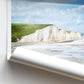 Seven Sisters Travel Poster - East Sussex Coastal Landscape Photography Wall Art, Framed personalized gift - Matthew Webb Photography
