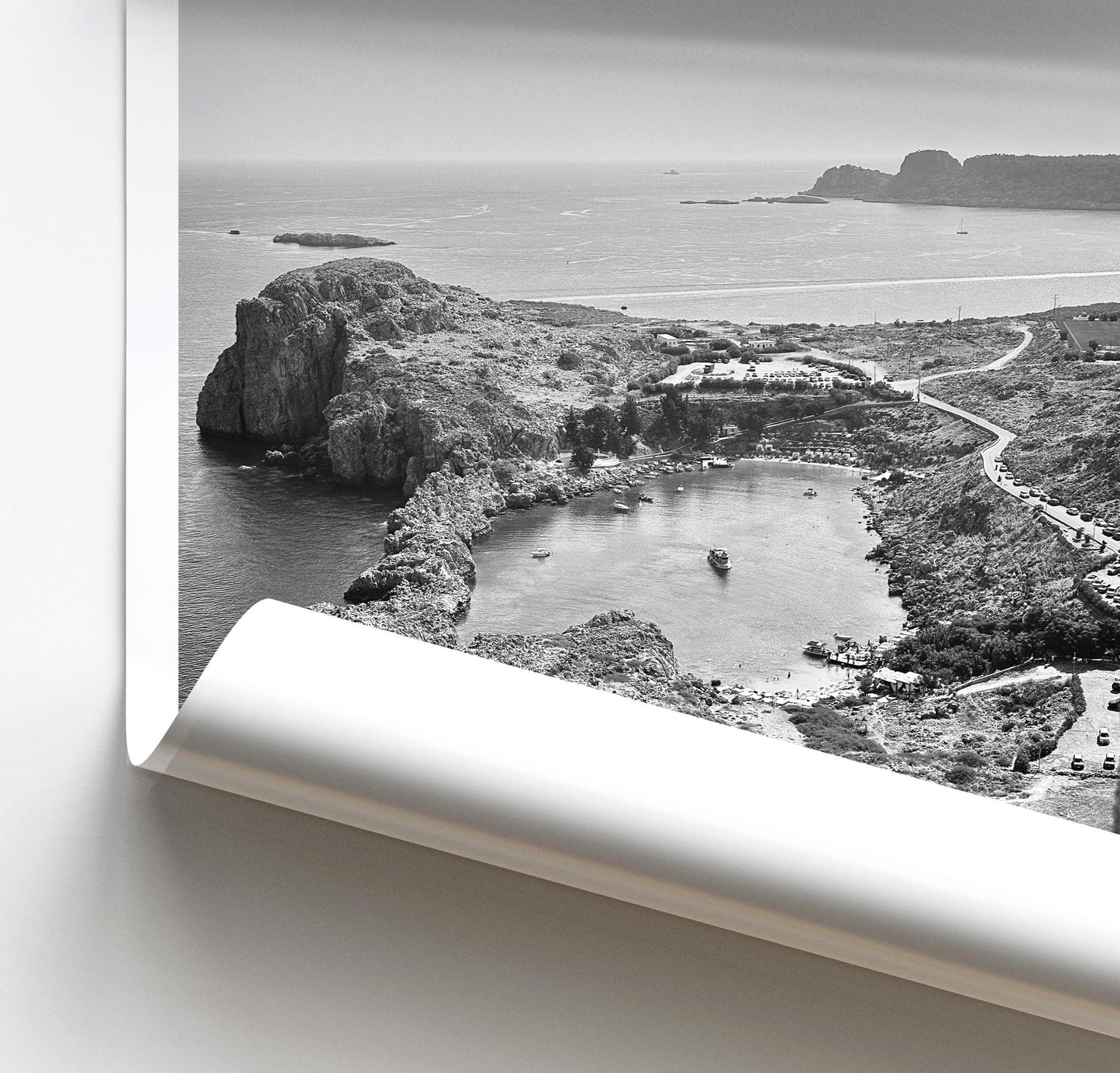 Lindos Acropolis Rhodes Print: Greek Island Travel Wall Art, Unique Photography, Greece Gift