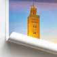 Marrakesh Morocco Print, Koutoubia Mosque Art, Travel Photography, Cityscape Poster