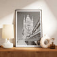 Tower Bridge Poster - Black and White London Wall Art, Photography Housewarming Gift - Matthew Webb Photography