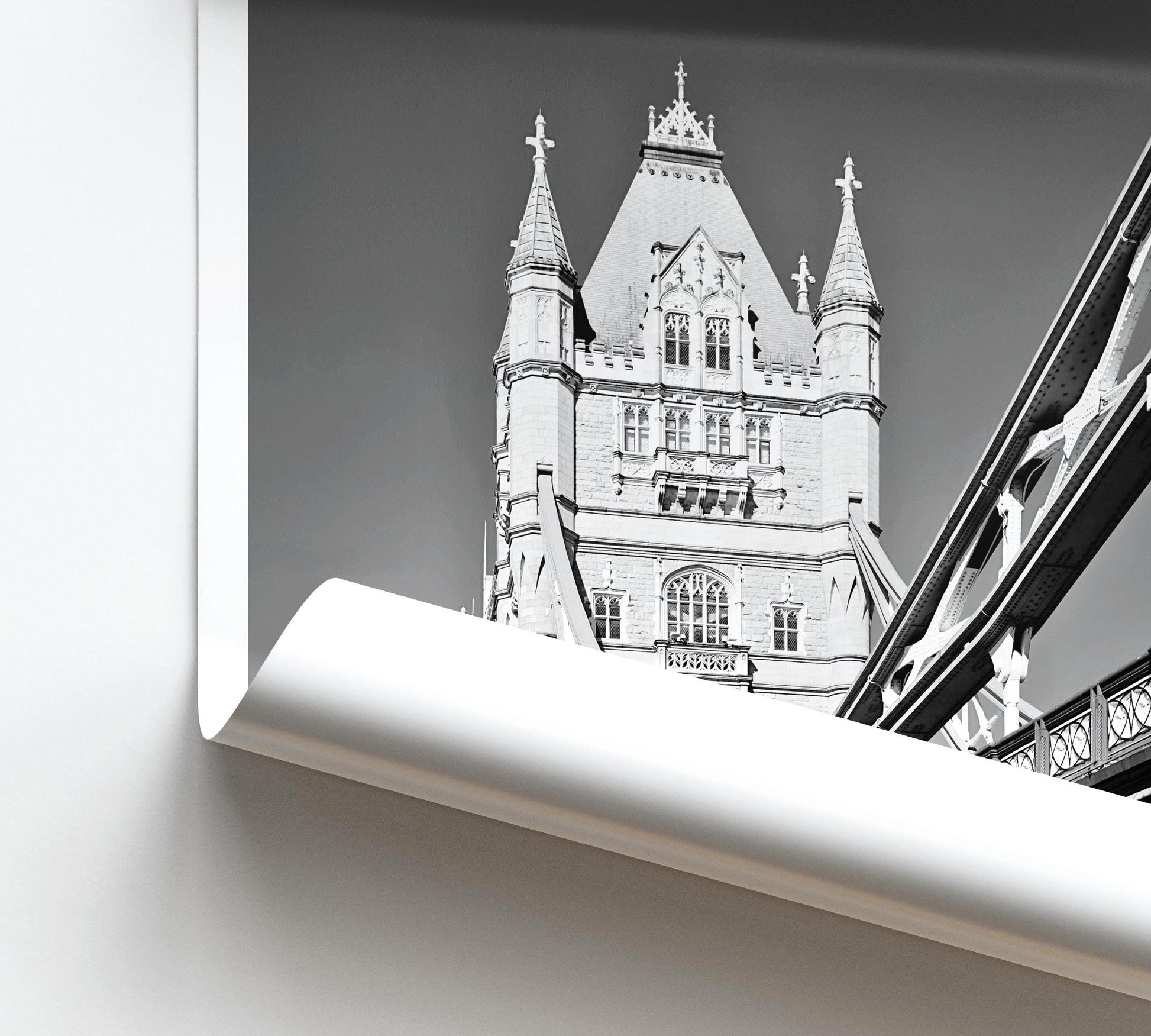 Tower Bridge Poster - Black and White London Wall Art, Photography Housewarming Gift - Matthew Webb Photography