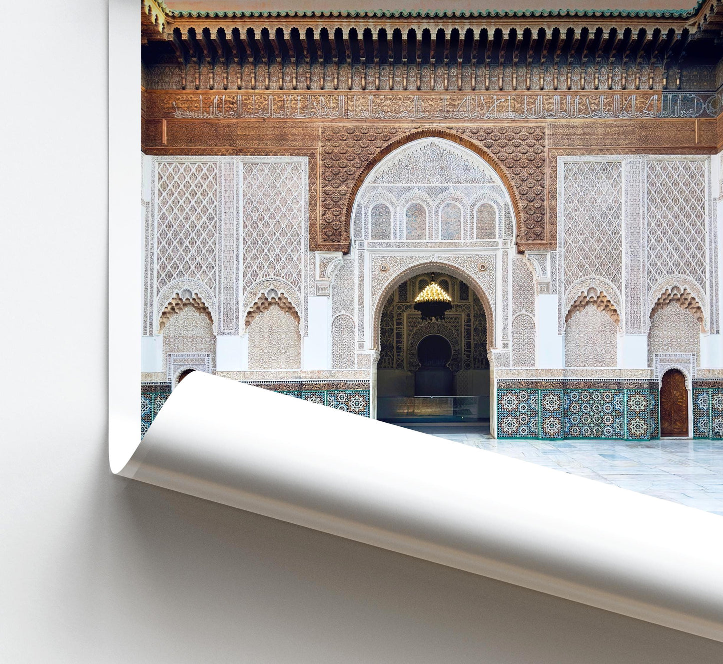 Ben Youssef Madrasa Print – Marrakech Moroccan Wall Art, Islamic Architecture Photography, Framed Morocco Gift - Matthew Webb Photography