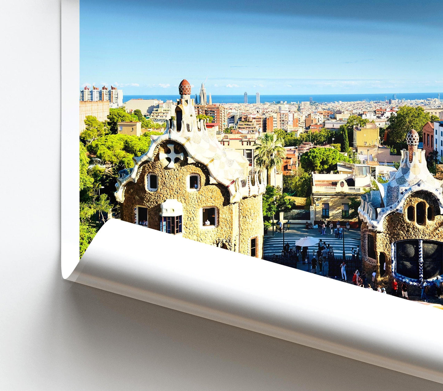 Park Guell Print - Barcelona Wall Art, Spain Travel Print, Minimalist Photography Decor, Architecture Gift - Matthew Webb Photography
