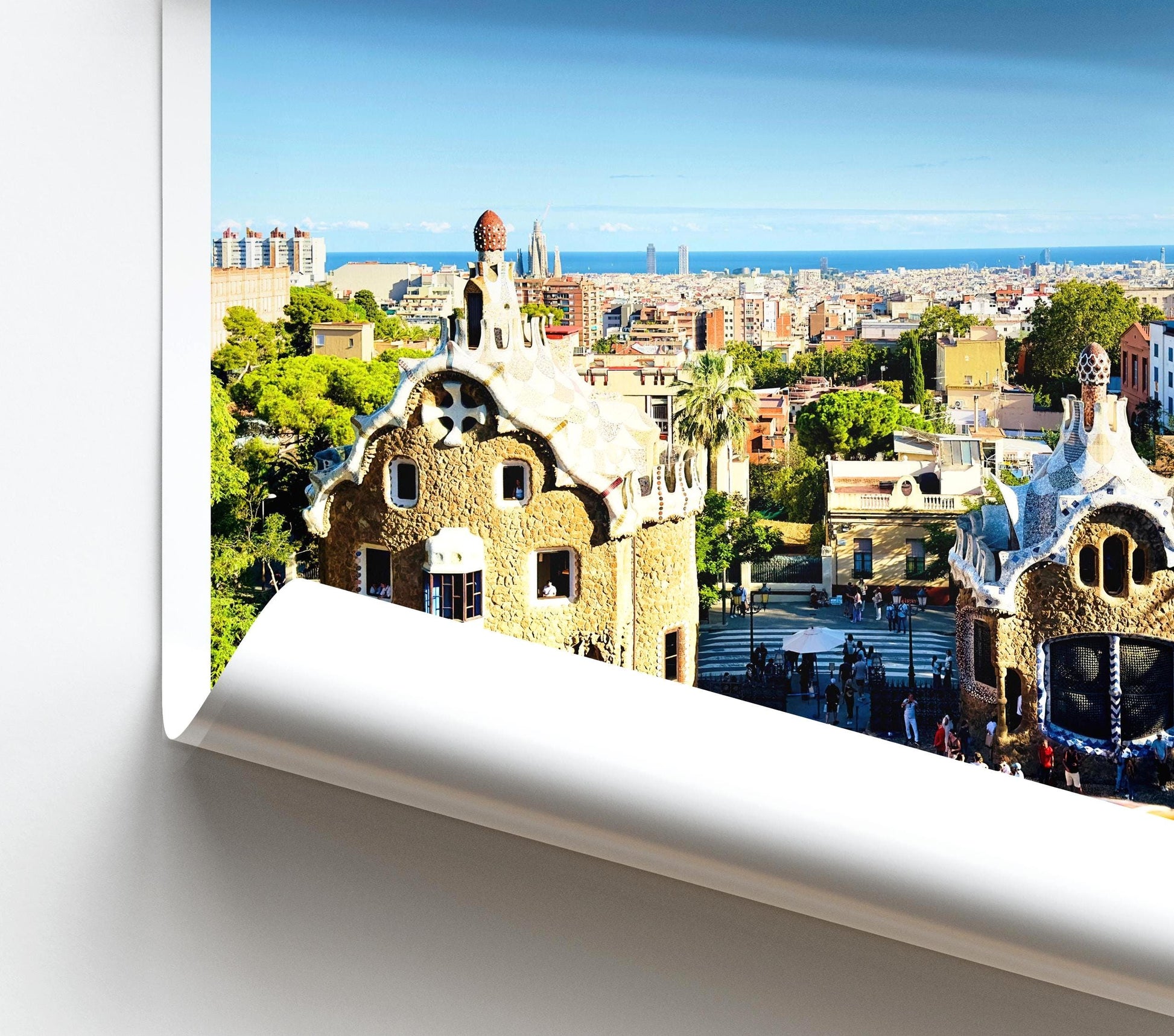 Park Guell Print - Barcelona Wall Art, Spain Travel Print, Minimalist Photography Decor, Architecture Gift - Matthew Webb Photography