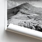 Snowdonia Mountain Print – Black and White Welsh Landscape Photography Wall Art
