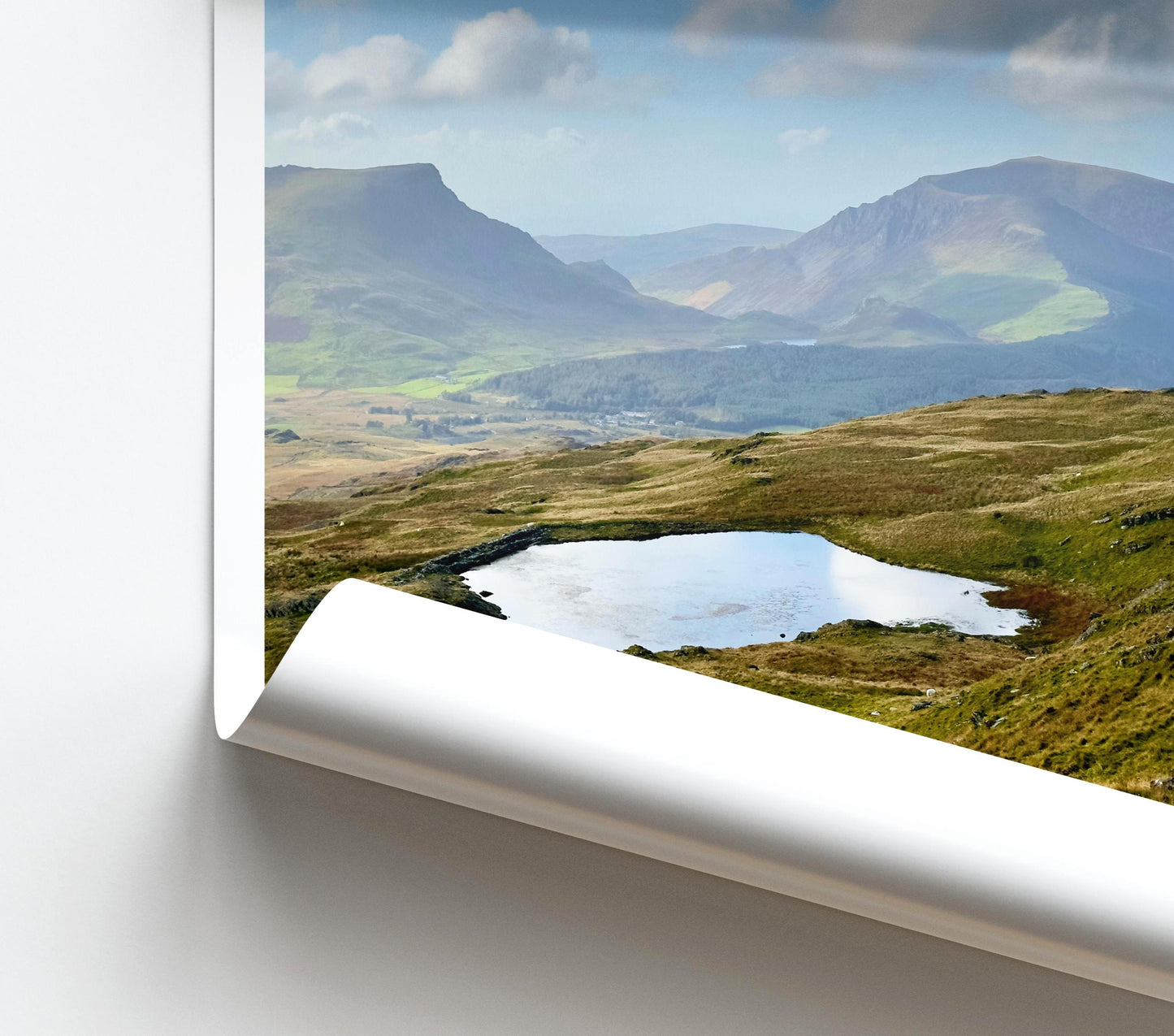Snowdonia Print - Wales Mountain Wall Art, Welsh Landscape, Minimalist Photography Travel Poster, Hiking Gift - Matthew Webb Photography