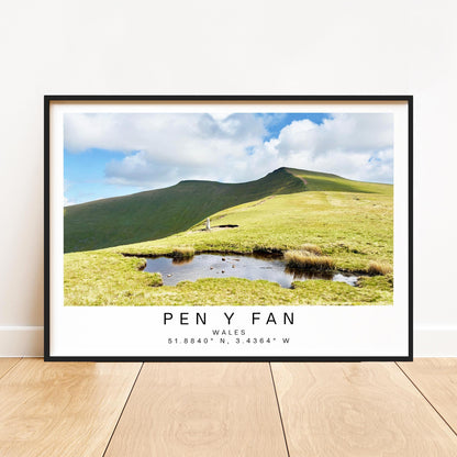 Brecon Beacons Print - National Park, Wales Mountain Wall Art, Travel Poster, Personalized Gift