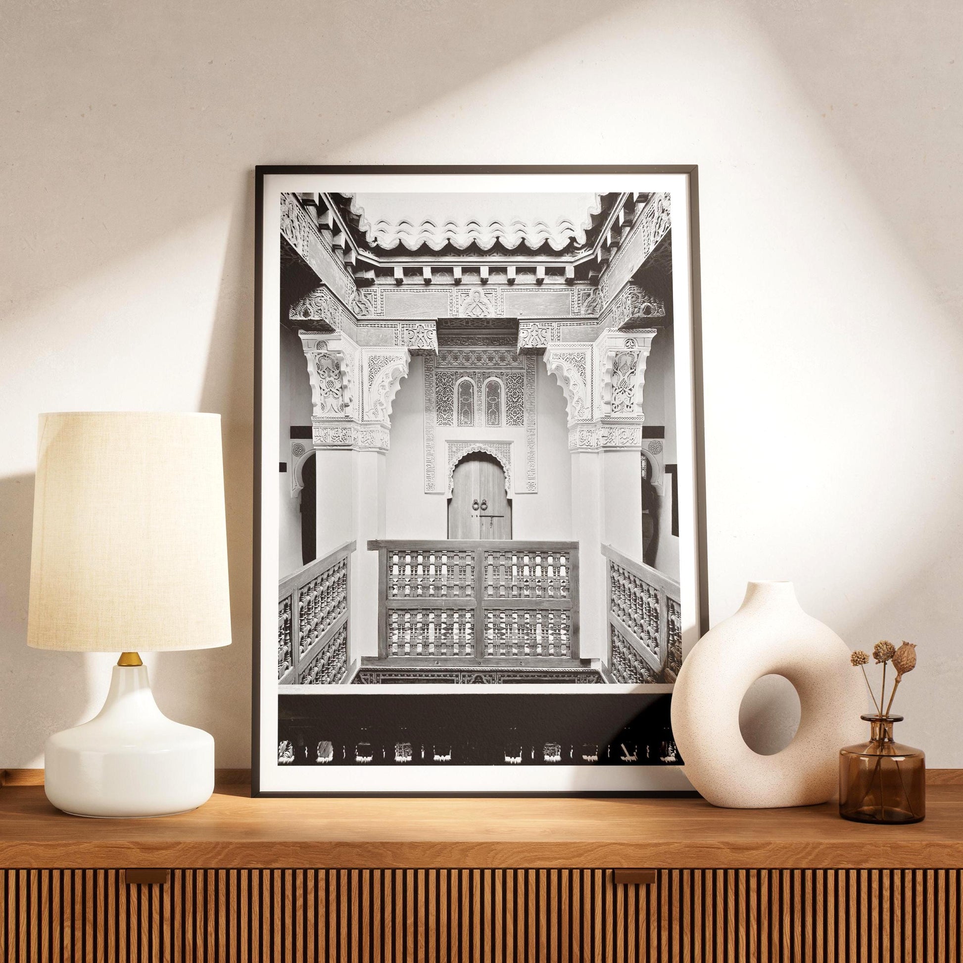 Madrasa Islamic Architecture Print - Marrakech Moroccan Wall Art, Morocco Photography Gift - Matthew Webb Photography