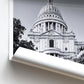 St Paul's Cathedral London Print: Architecture Photography Travel Poster