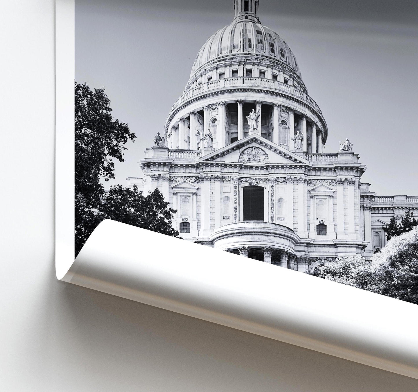 St Paul's Cathedral London Print: Architecture Photography Travel Poster