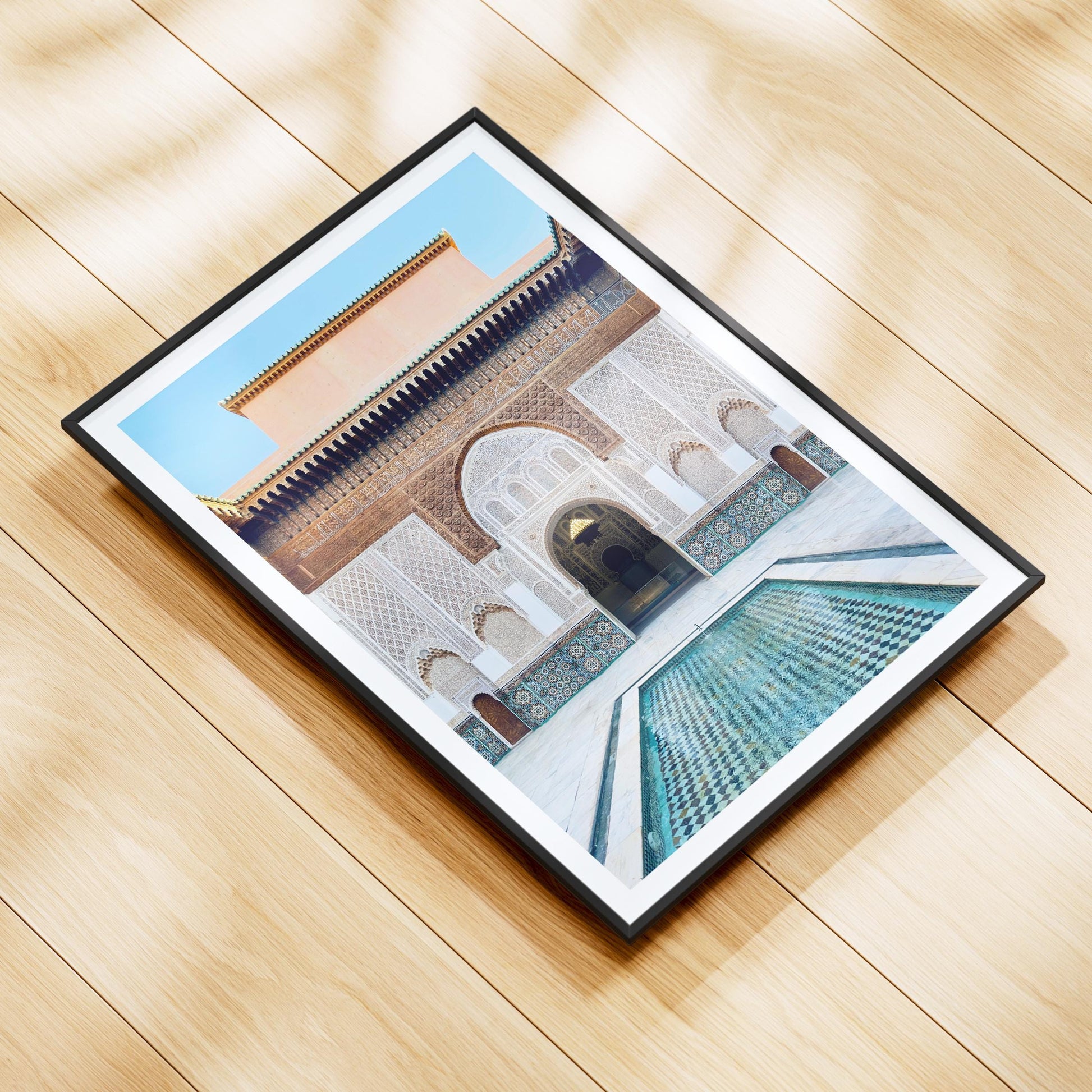 Ben Youssef Madrasa Print – Marrakech Moroccan Wall Art, Islamic Architecture Photography, Framed Morocco Gift - Matthew Webb Photography