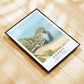 Durdle Door Print - Dorset Coastal Wall Art, Beach landscape, Framed Minimalist Photography