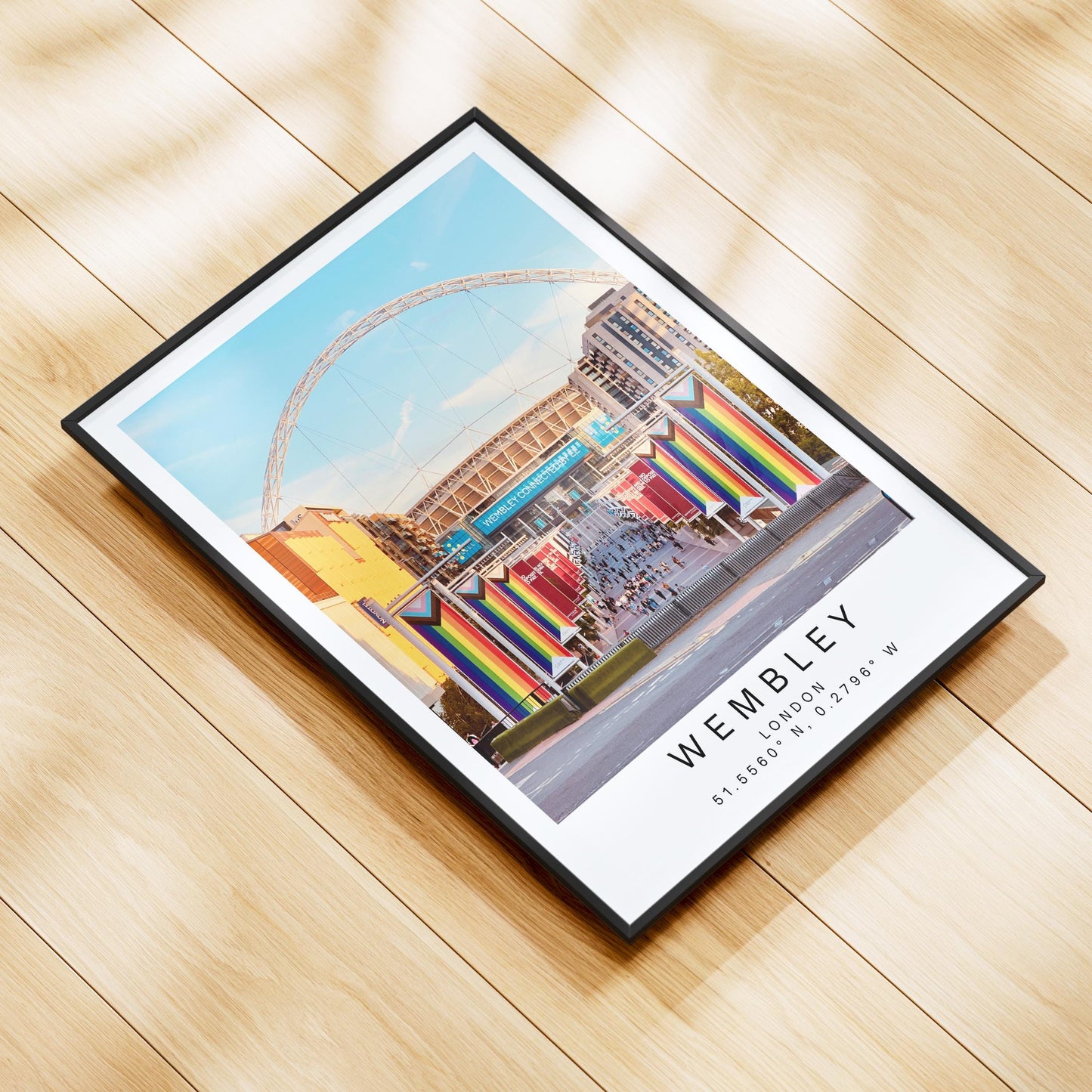 Wembley Stadium Print - England Football Wall Art, Football Photography, Framed Poster, Personalized text
