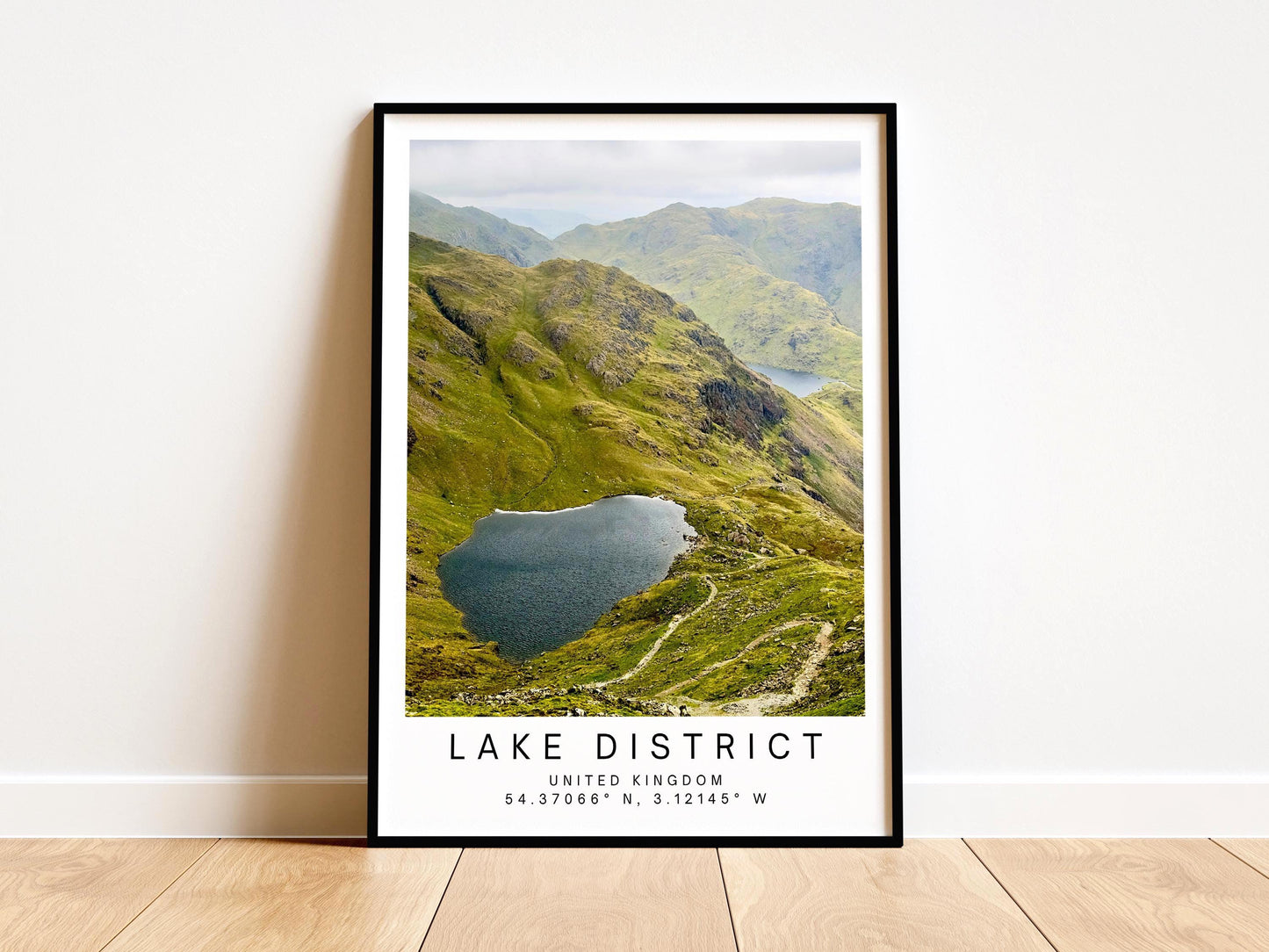 Lake District Print - National Park UK Travel Poster Wall Art, Personalized Hiking Gift