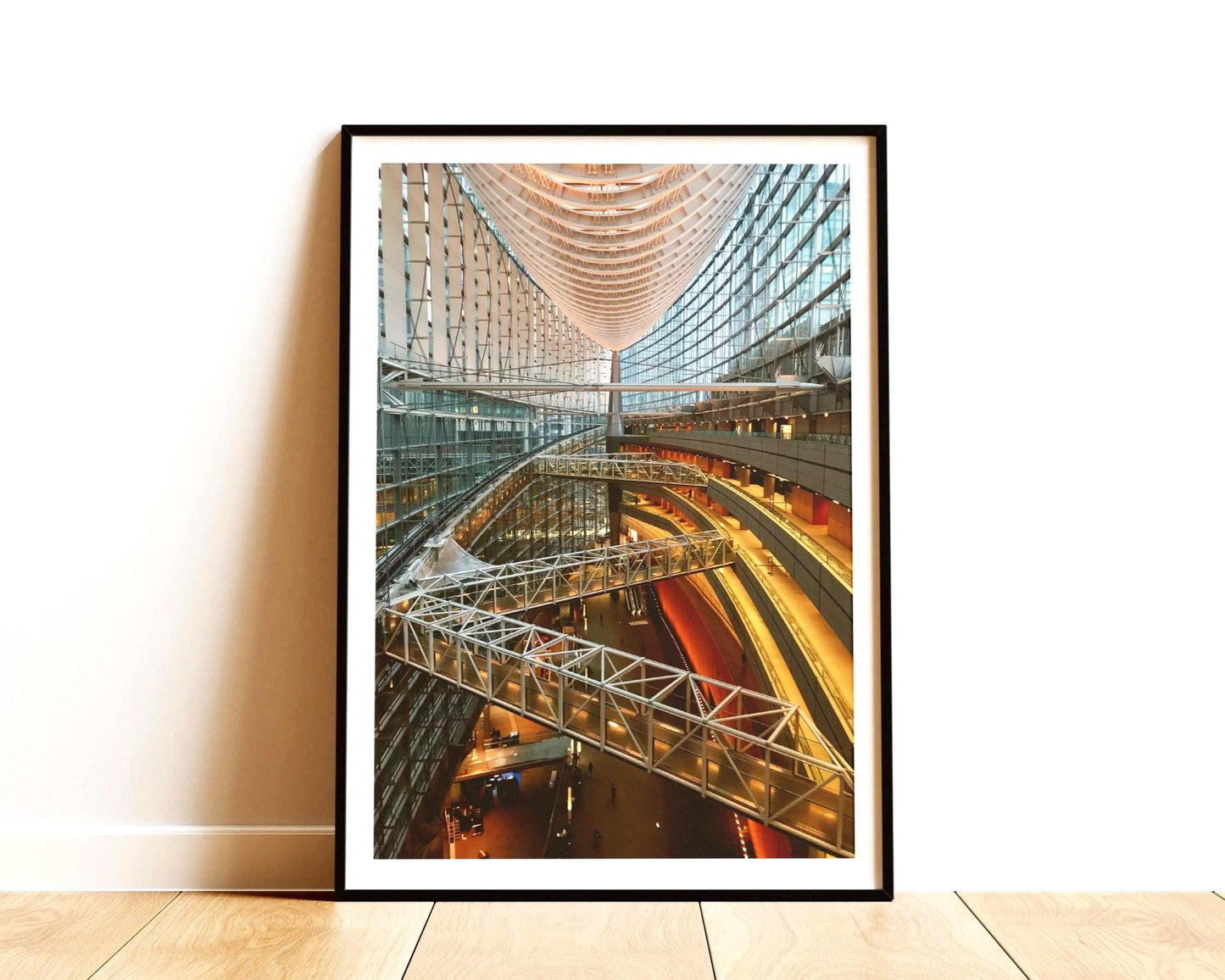Tokyo Forum Print - Japanese Architecture, Geometric Photography Wall Art, Architect gift