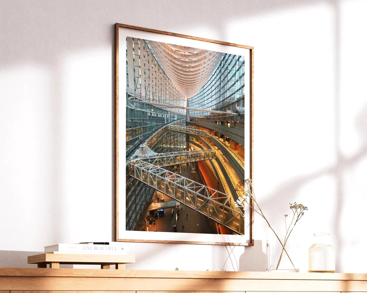 Tokyo Forum Print - Japanese Architecture, Geometric Photography Wall Art, Architect gift