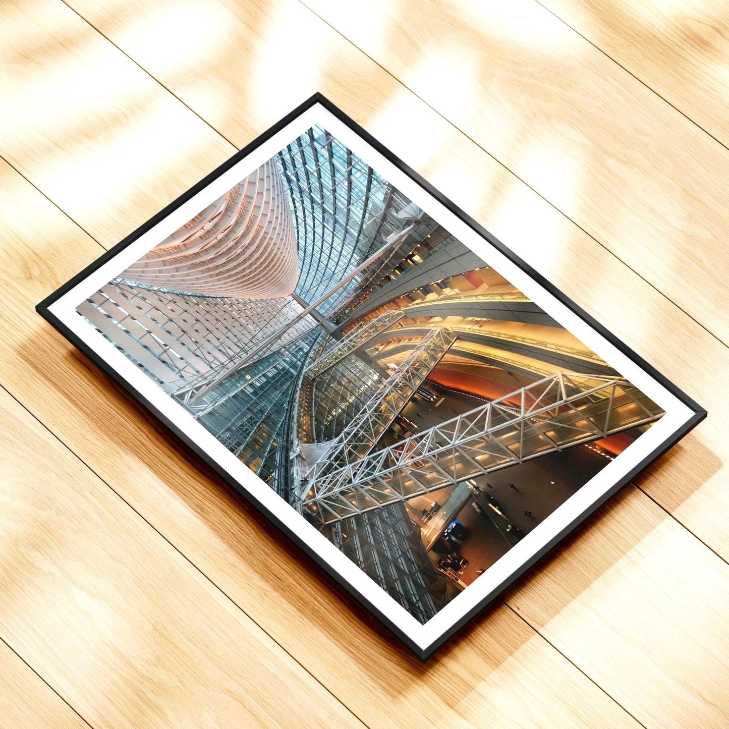 Tokyo Forum Print - Japanese Architecture, Geometric Photography Wall Art, Architect gift