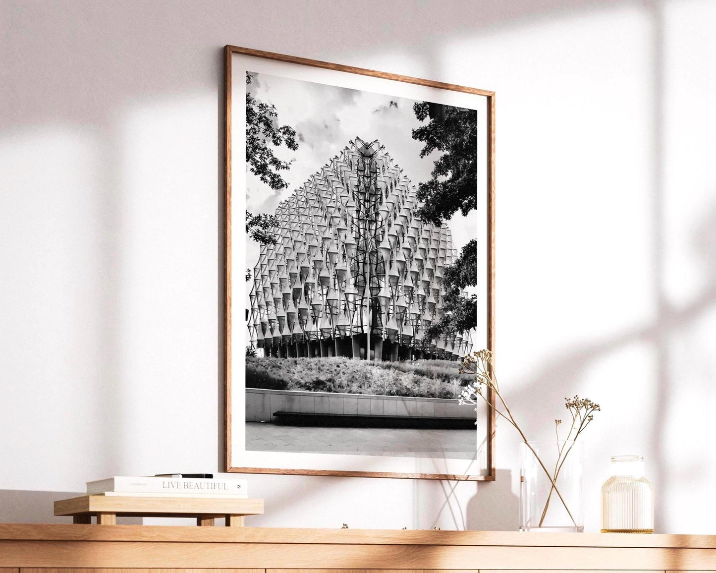 US Embassy Battersea London Print - Black and White Architecture Photography, Wall Art Decor - Matthew Webb Photography