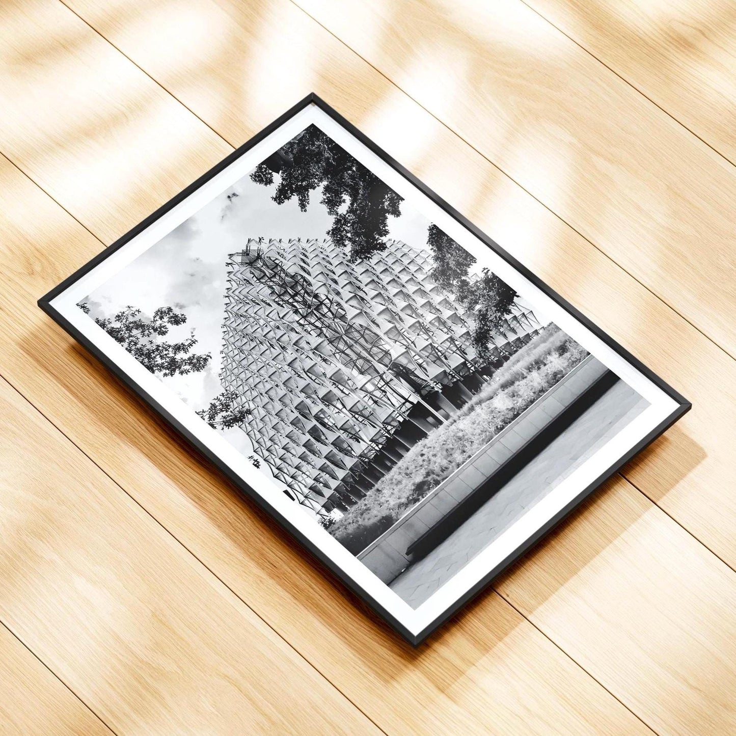 US Embassy Battersea London Print - Black and White Architecture Photography, Wall Art Decor - Matthew Webb Photography