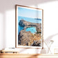 Rhodes Greece Print: Lindos Acropolis, Ancient Coastal Photography, Colorful Greek Island Wall Art