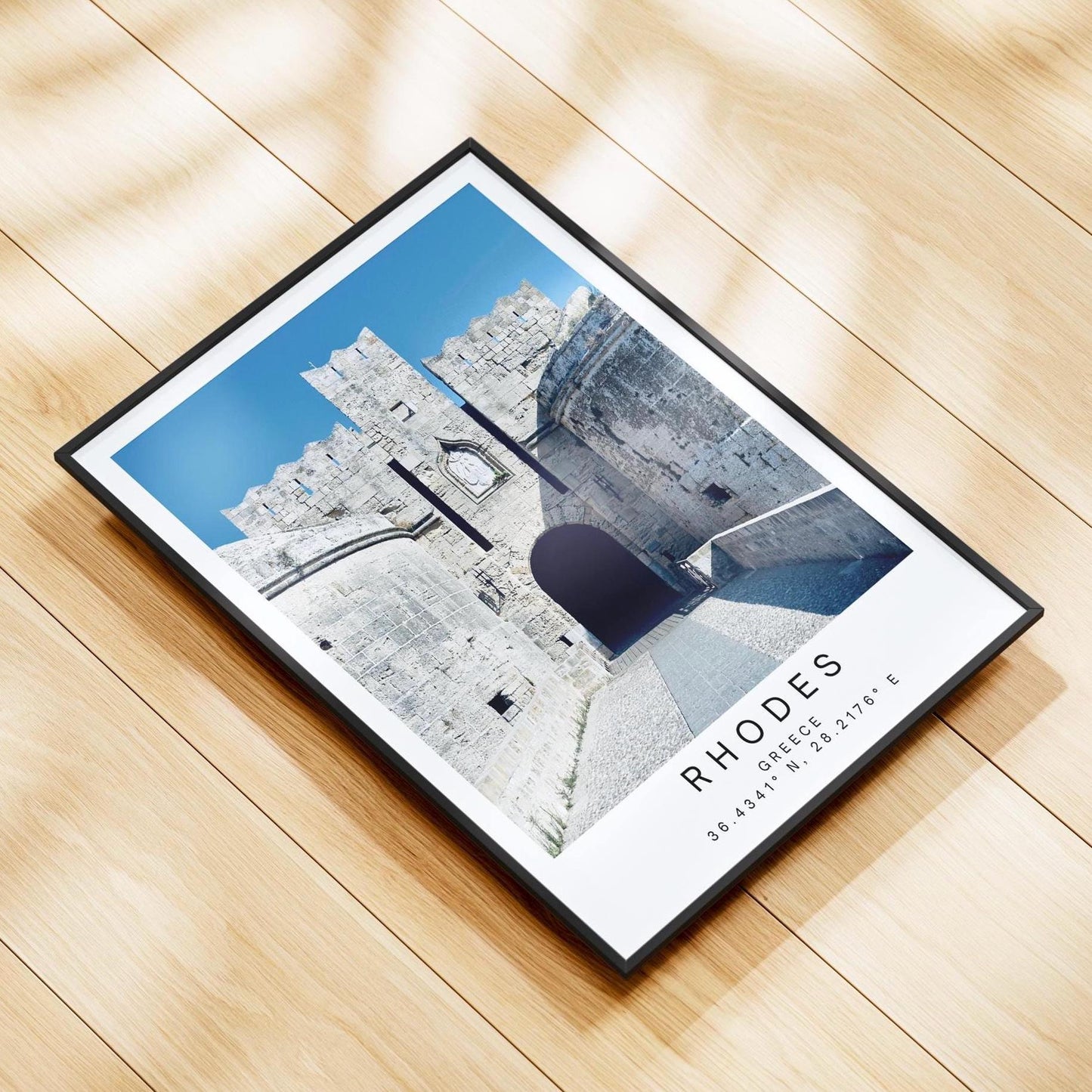 Rhodes Old Town Greece Print: Travel Photography Wall Art, Greek Island Poster Gift