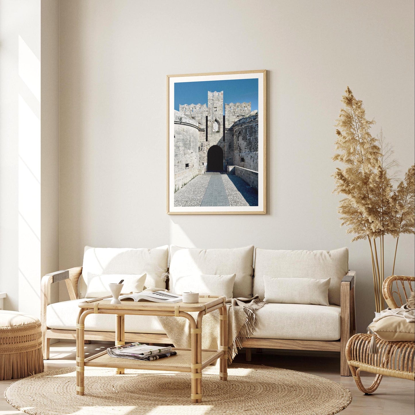 Rhodes Old Town Greece Print: Travel Wall Art, Historic Photography Architecture Poster, Greek Gift