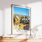 Barcelona Travel Print - Park Guell Spain Wall Art, Framed Minimalist Photography Decor, Architect Gift