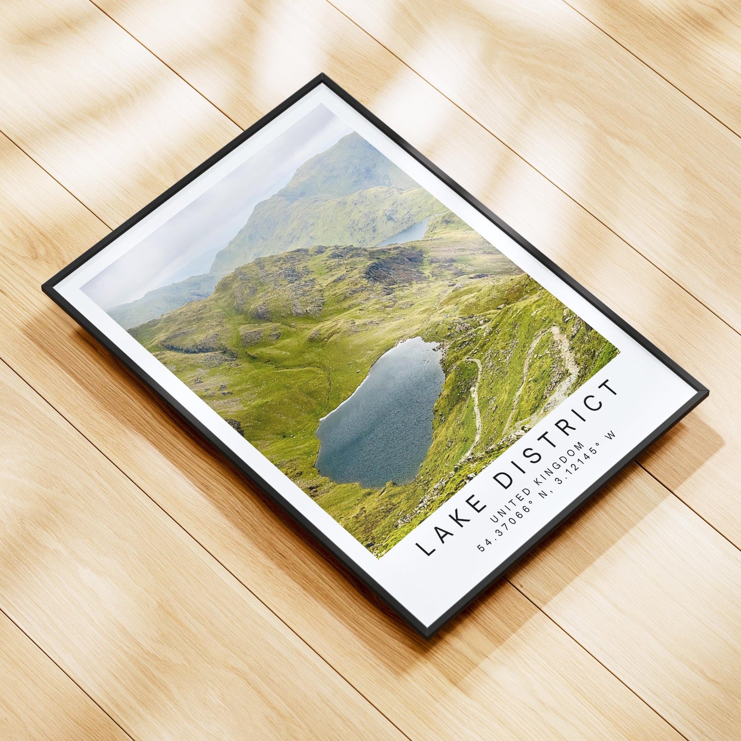 Lake District Print - National Park UK Travel Poster Wall Art, Personalized Hiking Gift