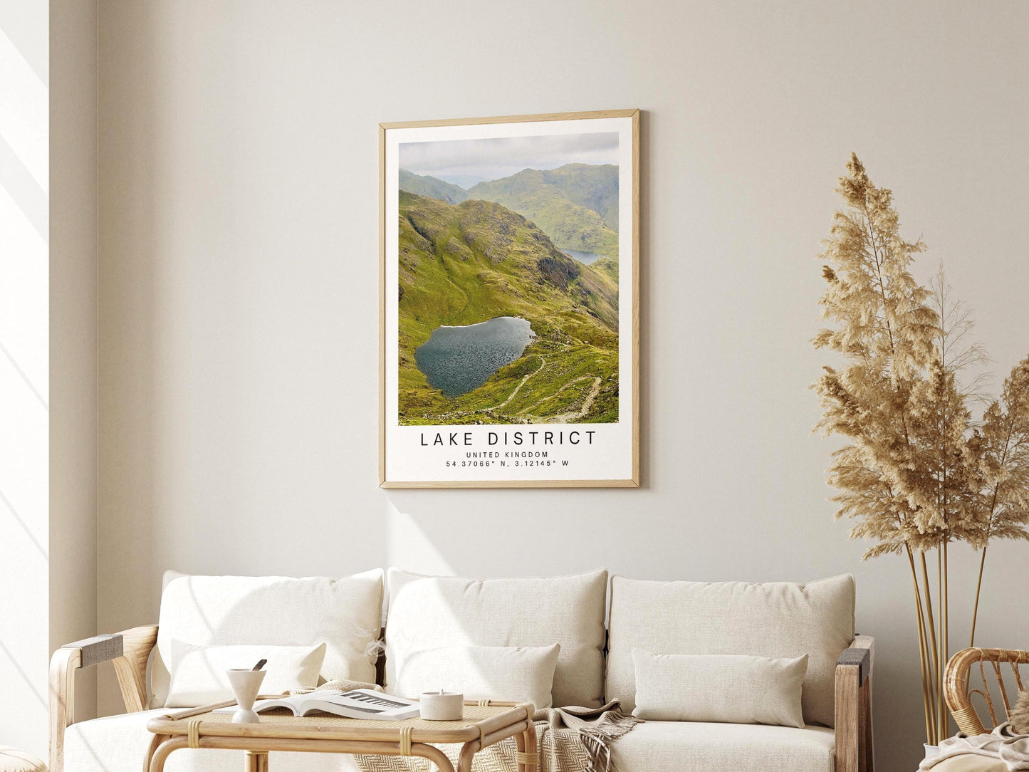 Lake District Print - National Park UK Travel Poster Wall Art, Personalized Hiking Gift
