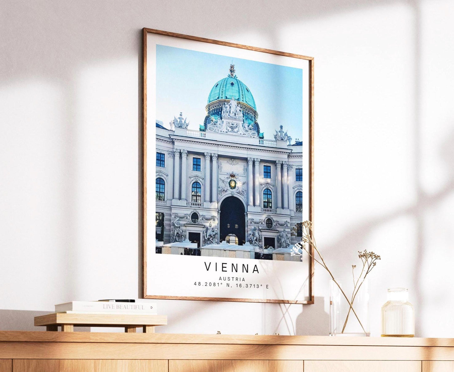 Vienna Hofburg Travel Print - Austria Wall Art Poster, Iconic Landmark, Framed Personalized gift
