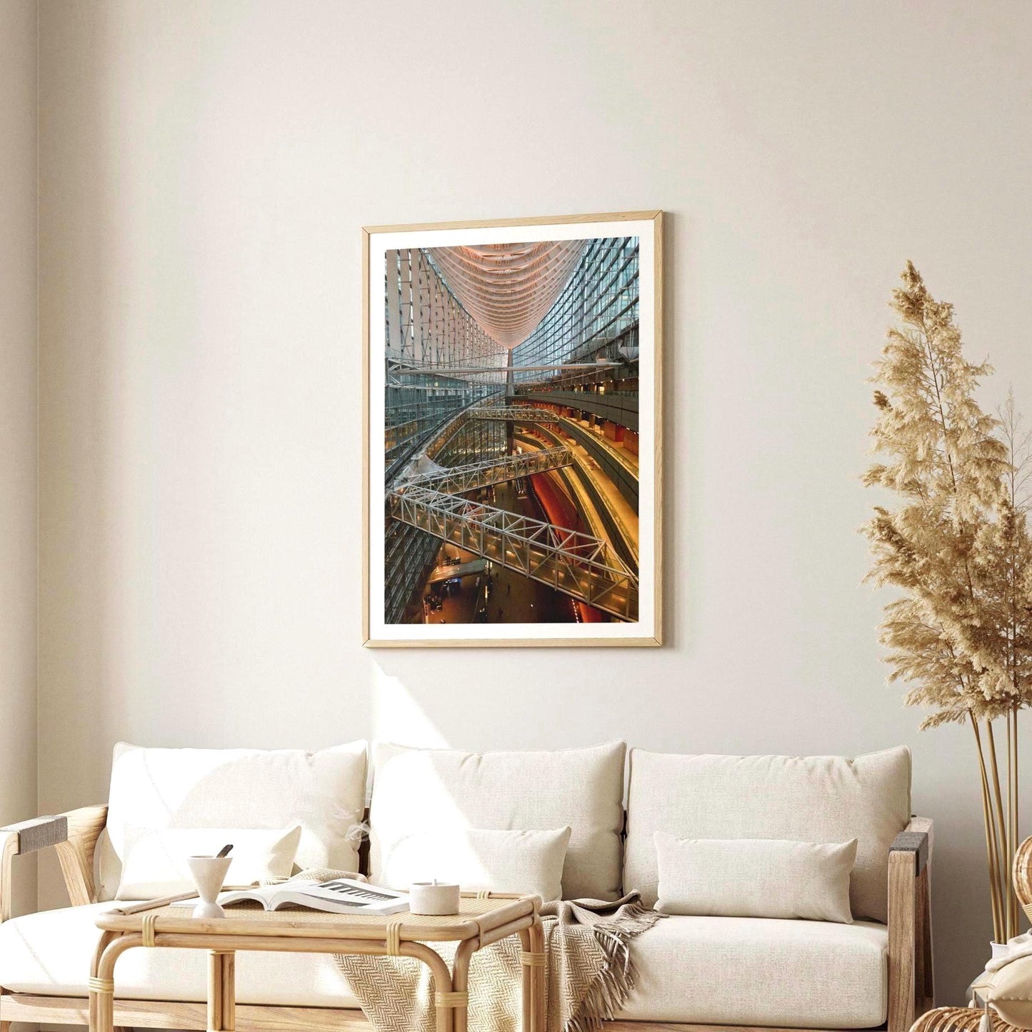 Tokyo Forum Print - Japanese Architecture, Geometric Photography Wall Art, Architect gift