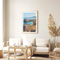 Rhodes Greece Print: Lindos Acropolis, Ancient Coastal Photography, Colorful Greek Island Wall Art