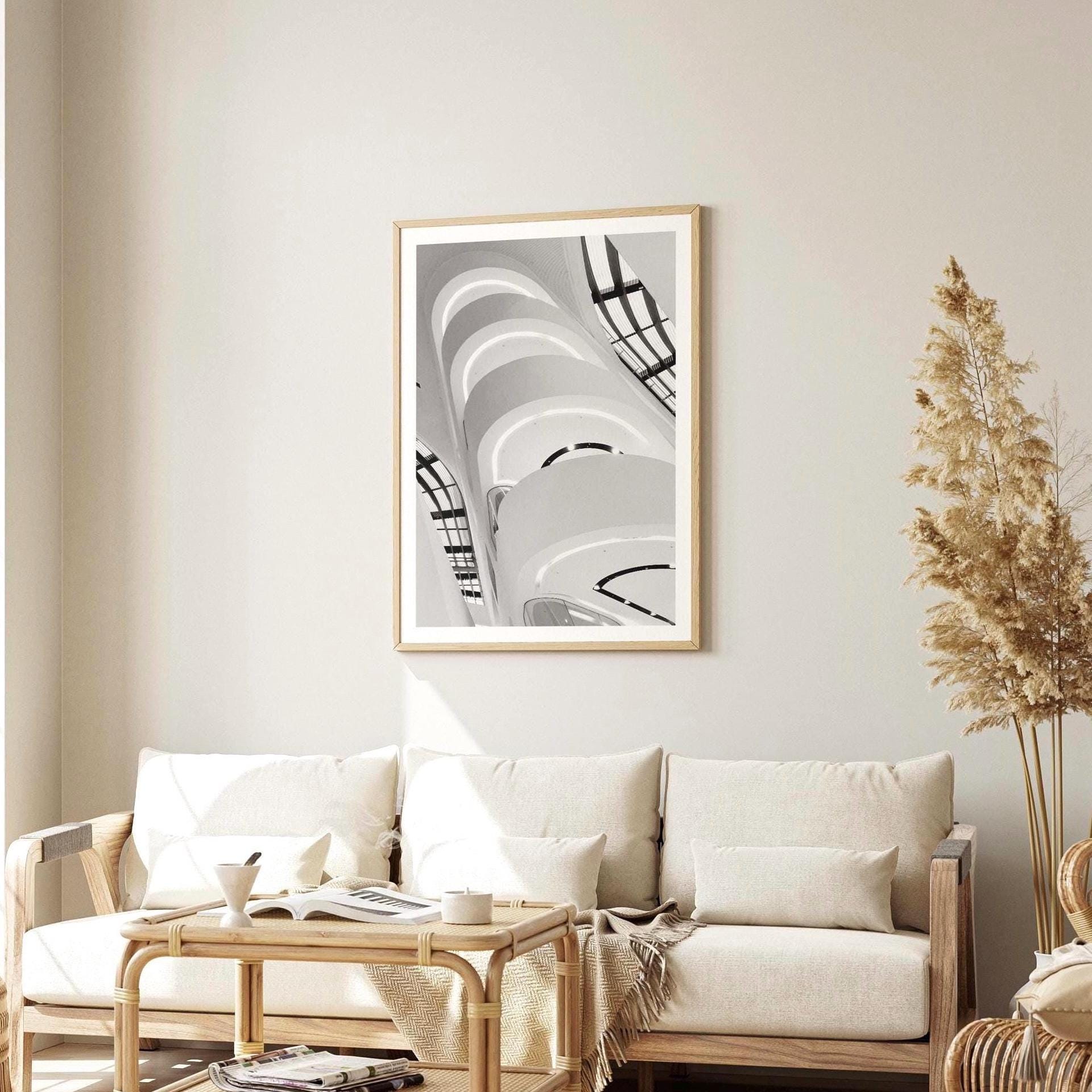 Zaha Hadid Architecture Print: Modern Black & White Wall Art - Matthew Webb Photography