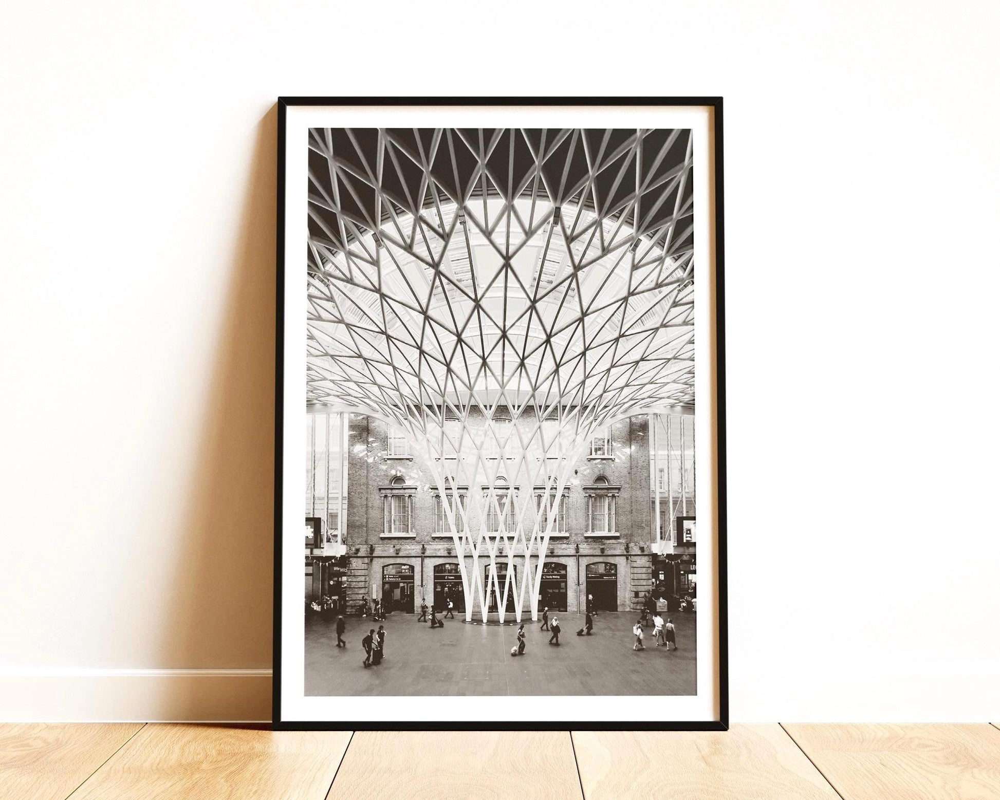 Kings Cross Station Print - London Black and White Photography, Travel Wall Art - Matthew Webb Photography