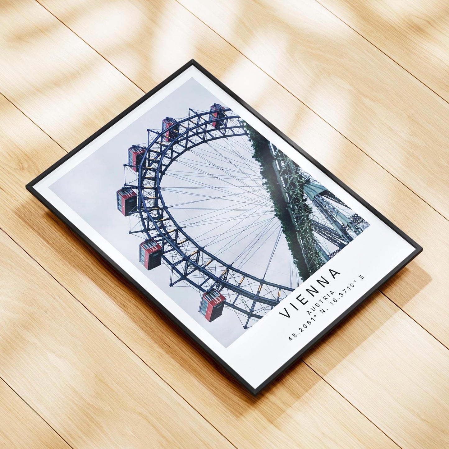 Vienna Prater Travel Print - Vintage Ferris Wheel, Austria Photography Wall Art, Personalized Poster Gift - Matthew Webb Photography