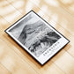 Snowdonia Mountain Print – Black and White Welsh Landscape Photography Wall Art