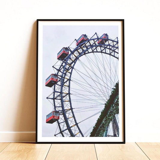 Vienna Prater Ferris Wheel Print: Austria Travel Wall Art, Iconic Landmark Photography Poster - Matthew Webb Photography