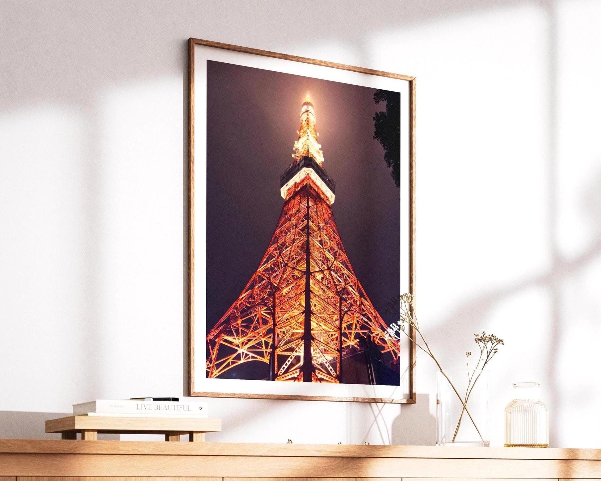 Tokyo Tower Art Print, Japan Travel Photography, Modern Wall Decor - Matthew Webb Photography