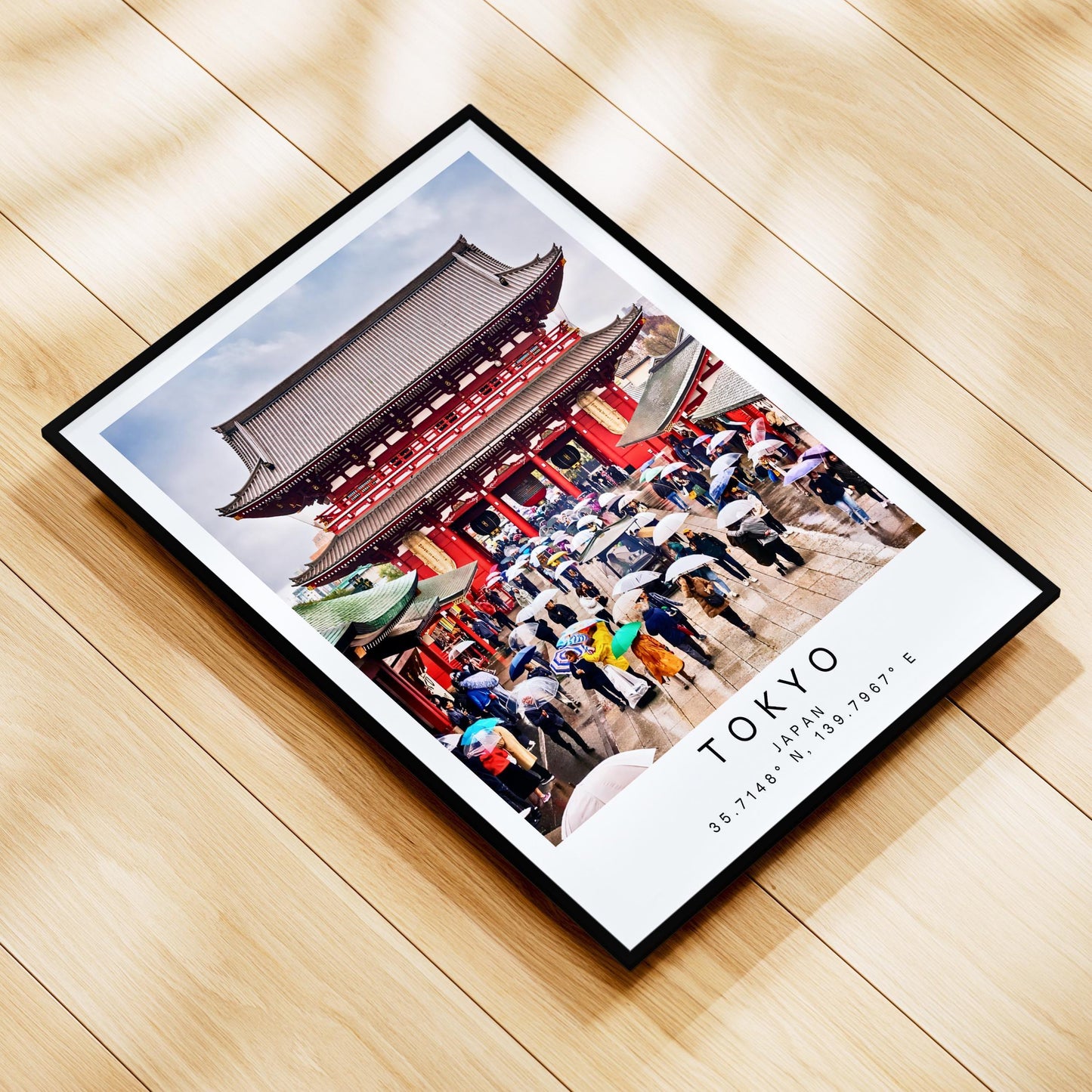 Senso Ji Temple Tokyo Print - Japanese Wall Art, Framed Minimalist Decor, Personalized Gift