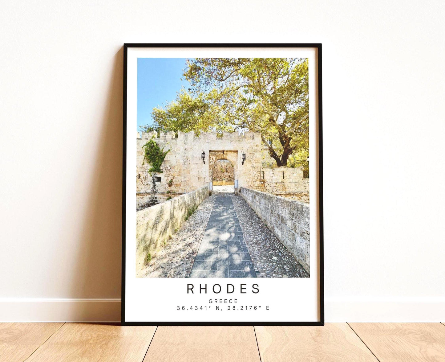 Rhodes Old Town Greece Print – Vintage Travel Photography