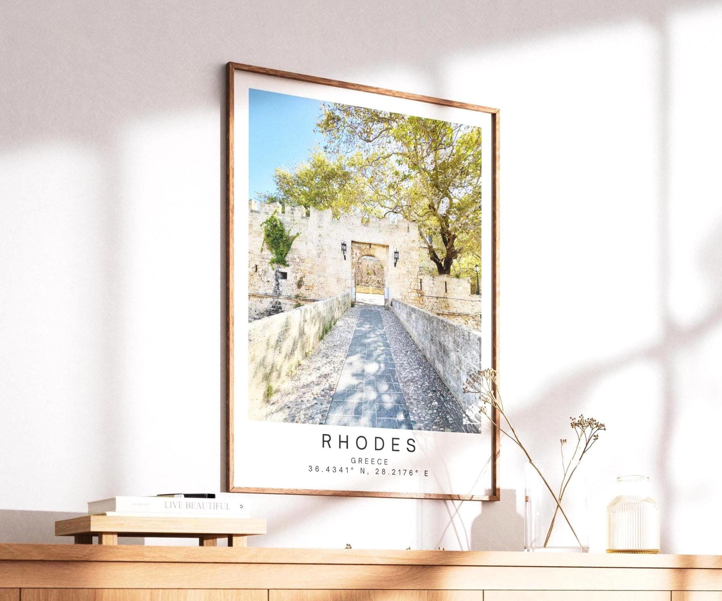 Rhodes Old Town Greece Print – Vintage Travel Photography