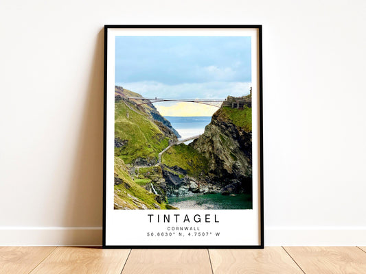 Tintagel Castle Print - Cornwall Wall Art, Coastal Decor, Beach Photography, Personalised Gift - Matthew Webb Photography