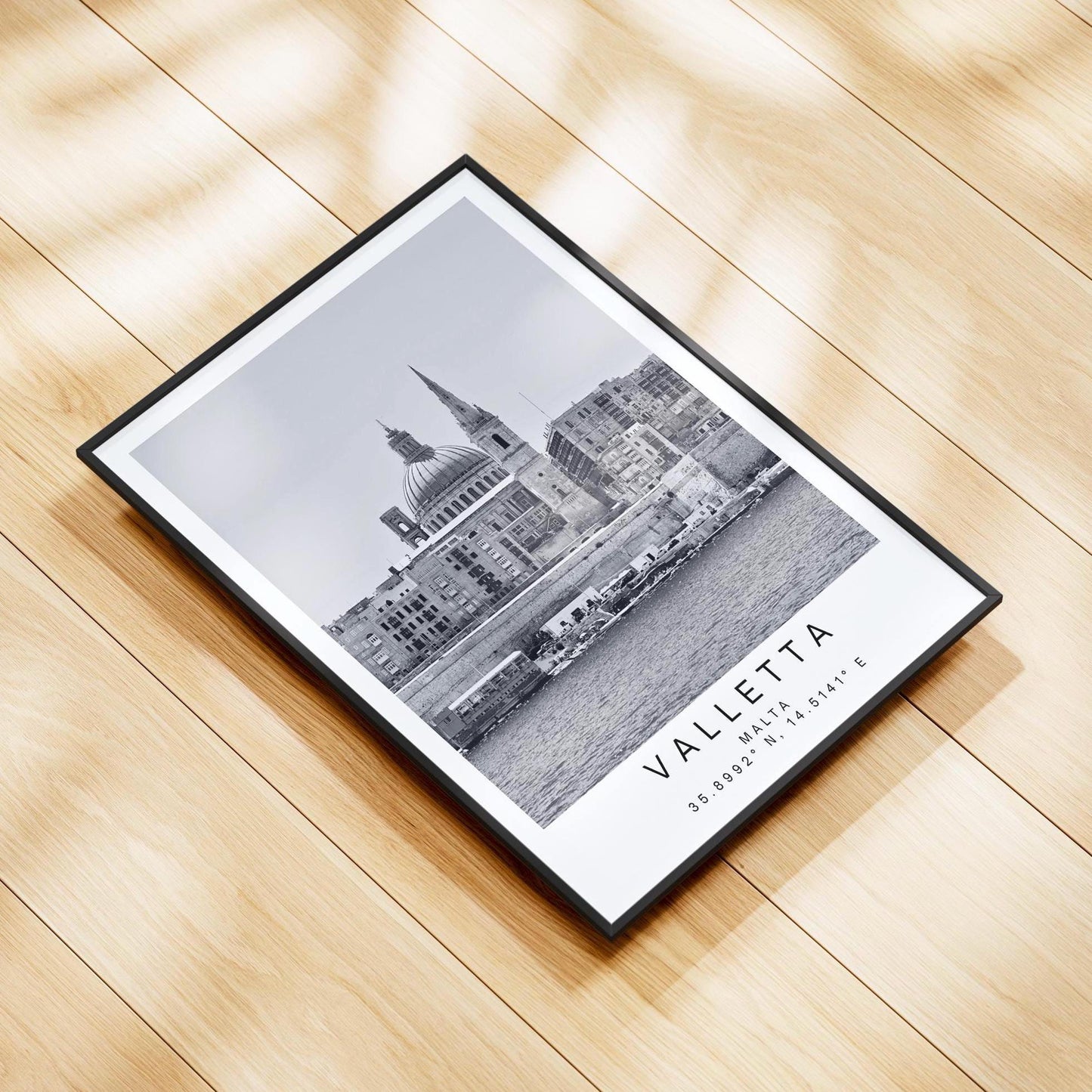 Valletta Malta Travel Print: Coastal City Photography Wall Art Poster, Personalisable