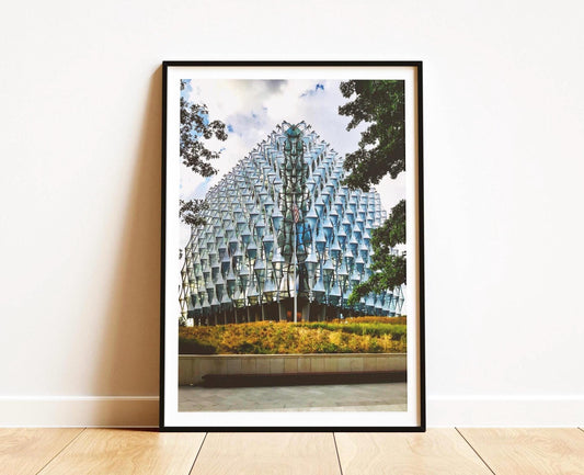 US Embassy Battersea London Print – Geometric Architecture Photography