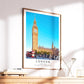 Big Ben London Print, London Wall Art, UK Travel Poster
