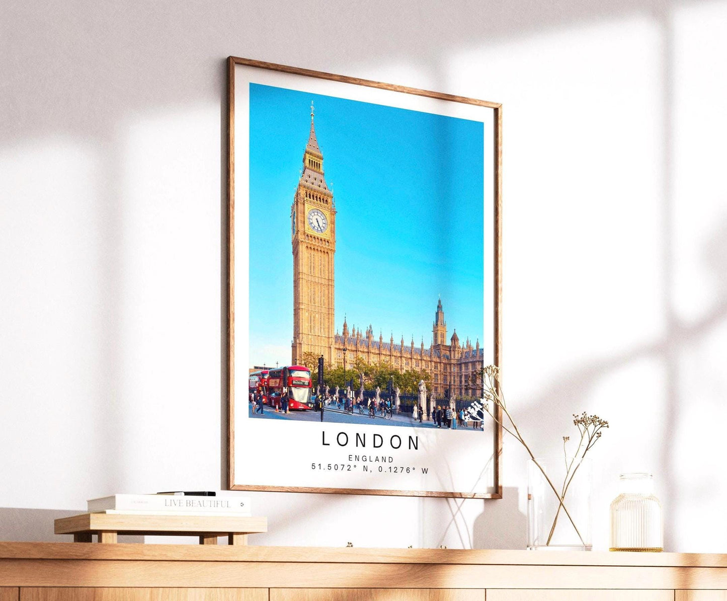 Big Ben London Print, London Wall Art, UK Travel Poster