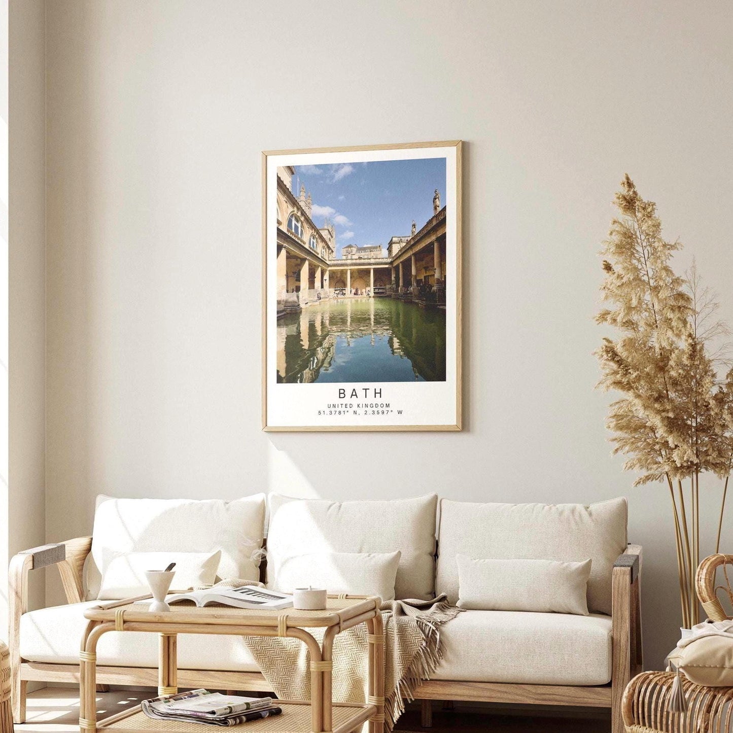 Bath Travel Print- Roman Baths, Architecture Photography Wall Art Poster, Personalized gift